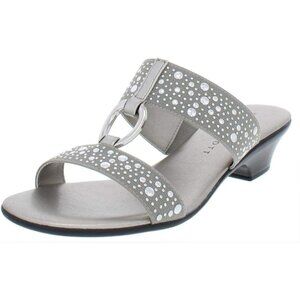 Karen Scott Womens Eanna Sandals Embellished Kitten Heels